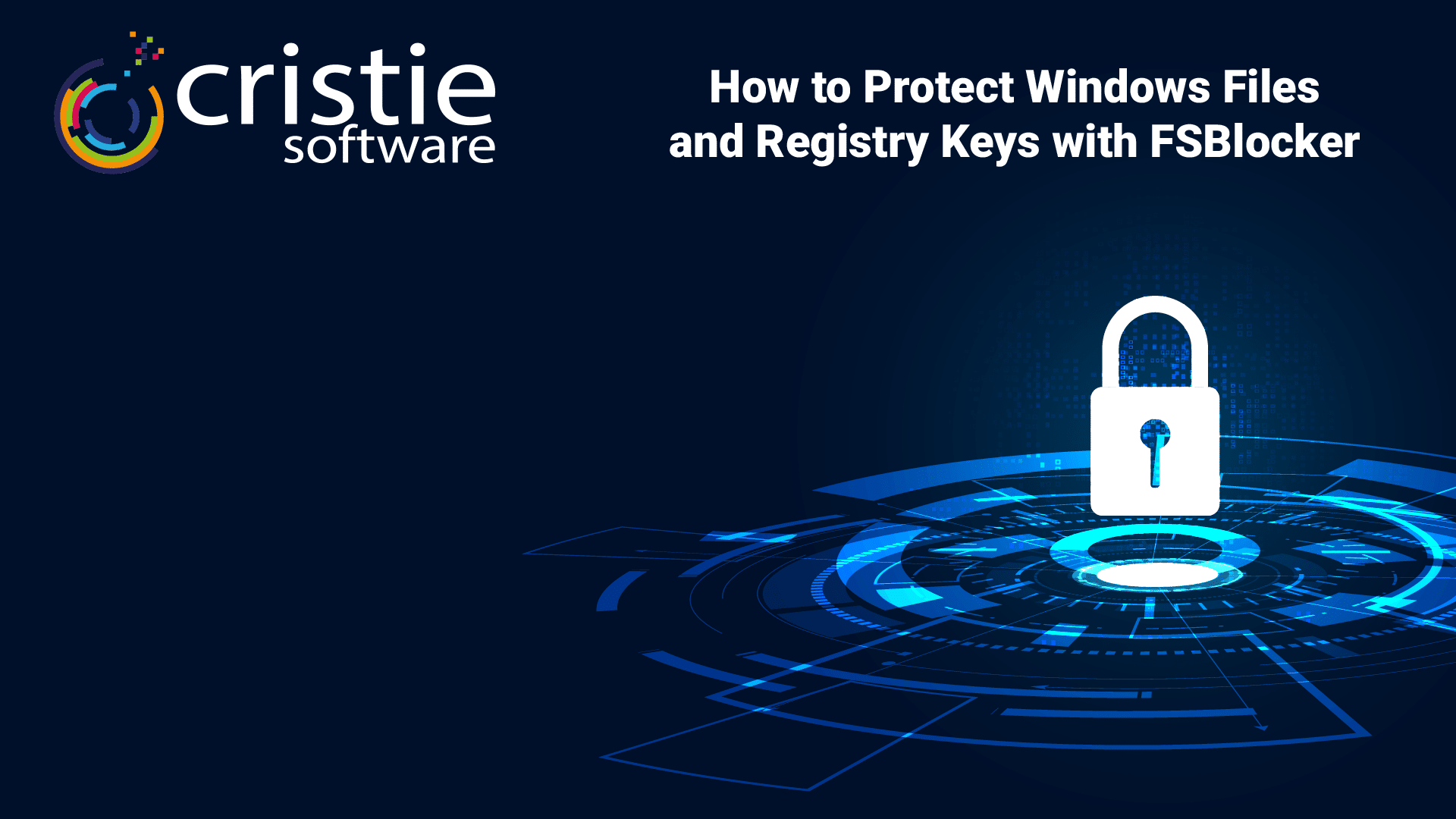 Application-based access control | How to Protect Windows Files and Registry Keys with FSBlocker from Cristie Software